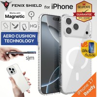(แถมฟิล์ม) เคส FenixShield Tough Pro Clear สำหรับ iPhone 17 / 16e / 16 / 15 / 14 / 13 / Air / Plus / Pro / Max